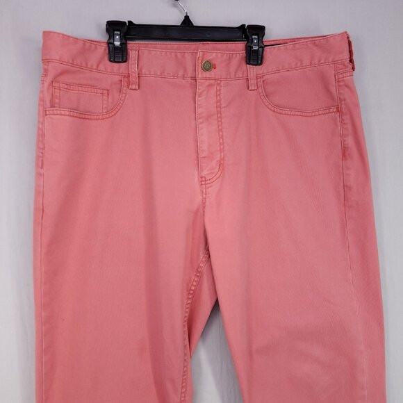 Vineyard Vines Slim Pants Mens 36x30 Pink Cotton Preppy Stretch Golf - Picture 3 of 16